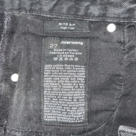 ALEXANDER WANG Bite Zip High Rise Cut Off Short - Picture 7 of 8